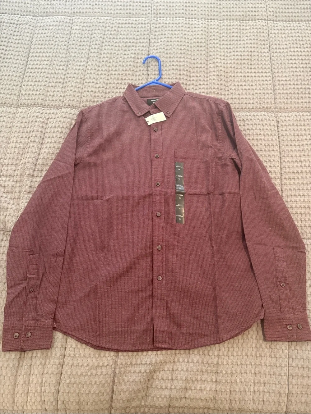 Banana Republic Long-Sleeve Button-Down Shirt - Wine